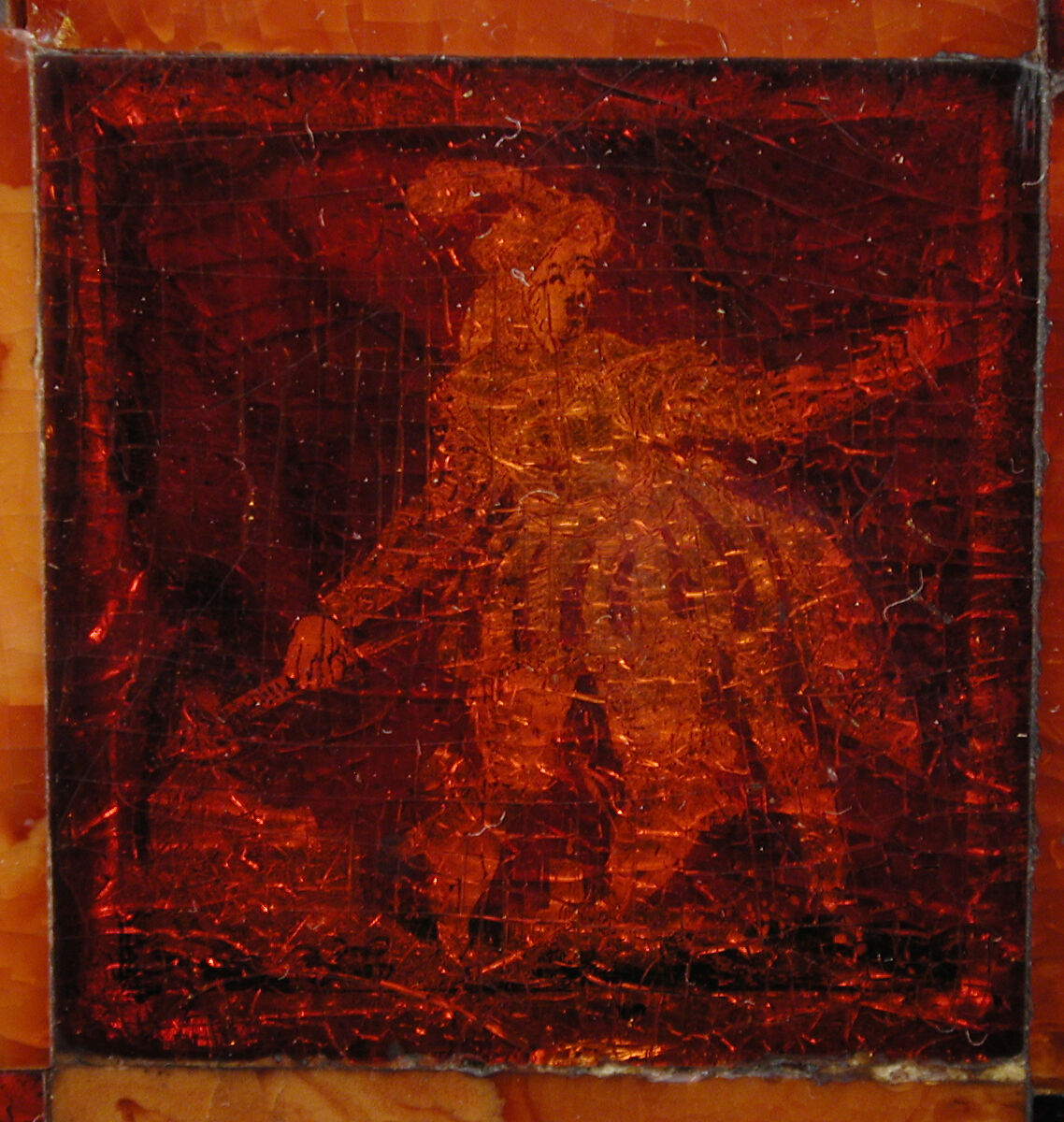 Chess and backgammon game board, Circle of Georg Schreiber (German, active 1616–1643), Amber, ivory, brass, gold foil, ebony, German, Königsberg (Kaliningrad, Russia)