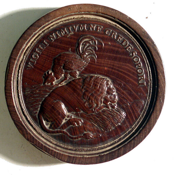 Group of Fourteen Roundels for Jeu de Moulin, Rosewood, German