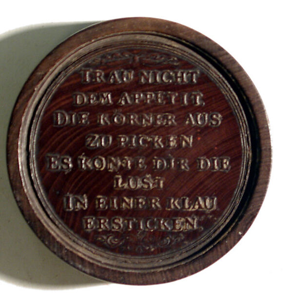 Group of Fourteen Roundels for Jeu de Moulin, Rosewood, German