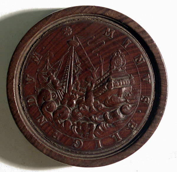 Group of Fourteen Roundels for Jeu de Moulin, Rosewood, German