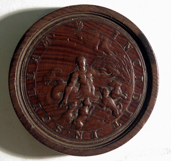 Group of Fourteen Roundels for Jeu de Moulin, Rosewood, German