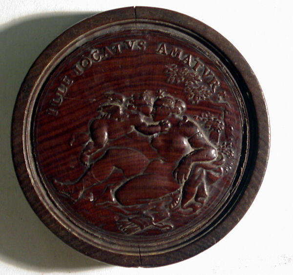 Group of Fourteen Roundels for Jeu de Moulin, Rosewood, German