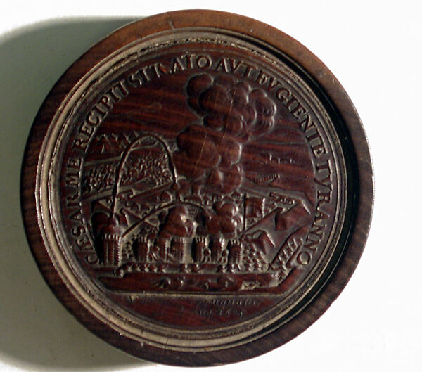 Group of Fourteen Roundels for Jeu de Moulin, Rosewood, German