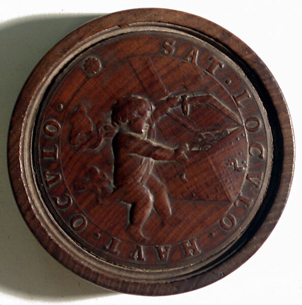 Group of Fourteen Roundels for Jeu de Moulin, Rosewood, German