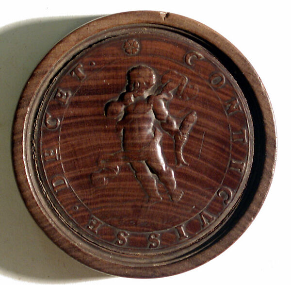 Group of Fourteen Roundels for Jeu de Moulin, Rosewood, German