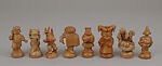 Chess set, Sorcha Boru (1906–2006), Clay, American