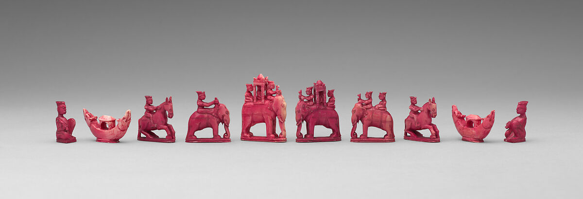Chessmen (32), Ivory, Indian