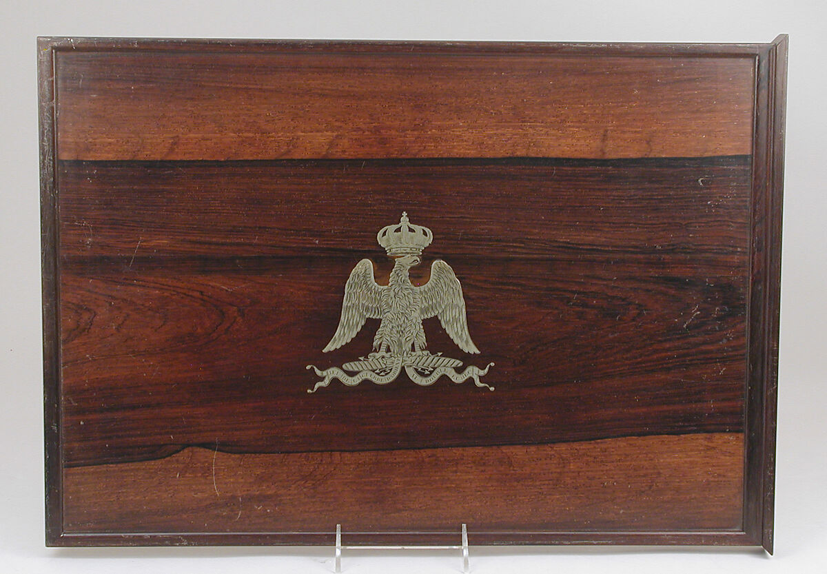 Chessmen (72) with box-board for "double" chess, François Gilot (French), Ivory: stained and natural; ebony, French