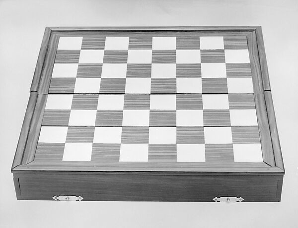 Chessmen (32) with box-board, Ivory, wood, Japanese