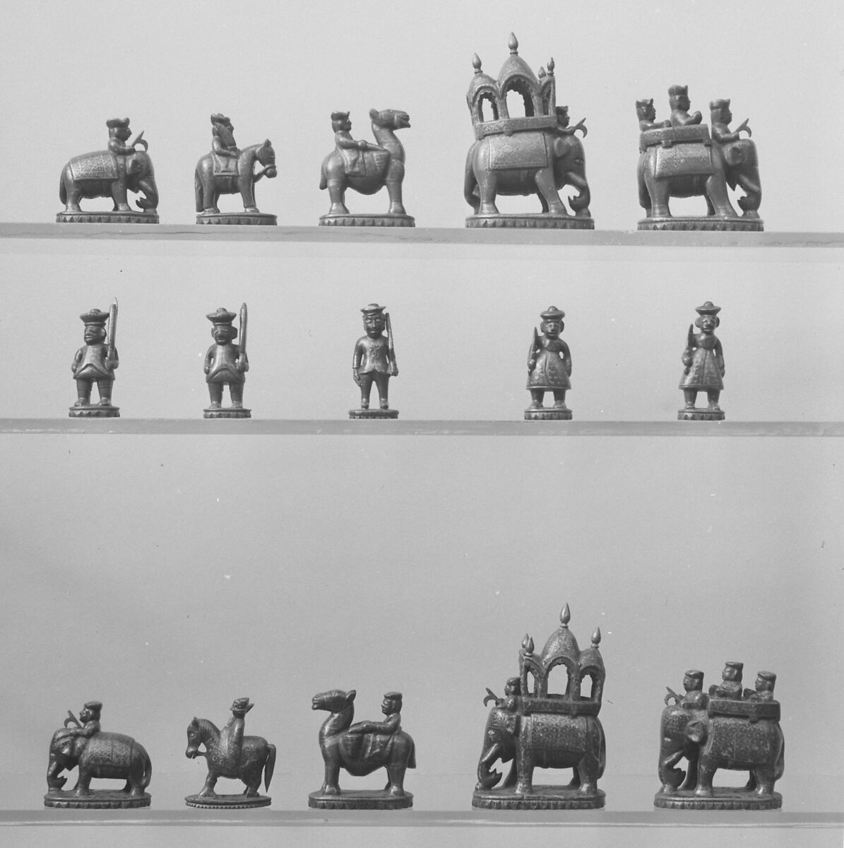 Chessmen, Ivory, Indian 
