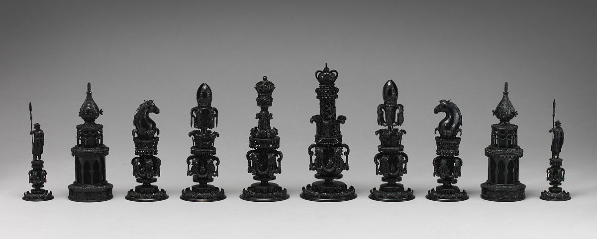 Chessmen (32), Ivory, Indian