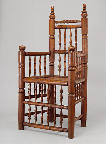 Spindle-back armchair