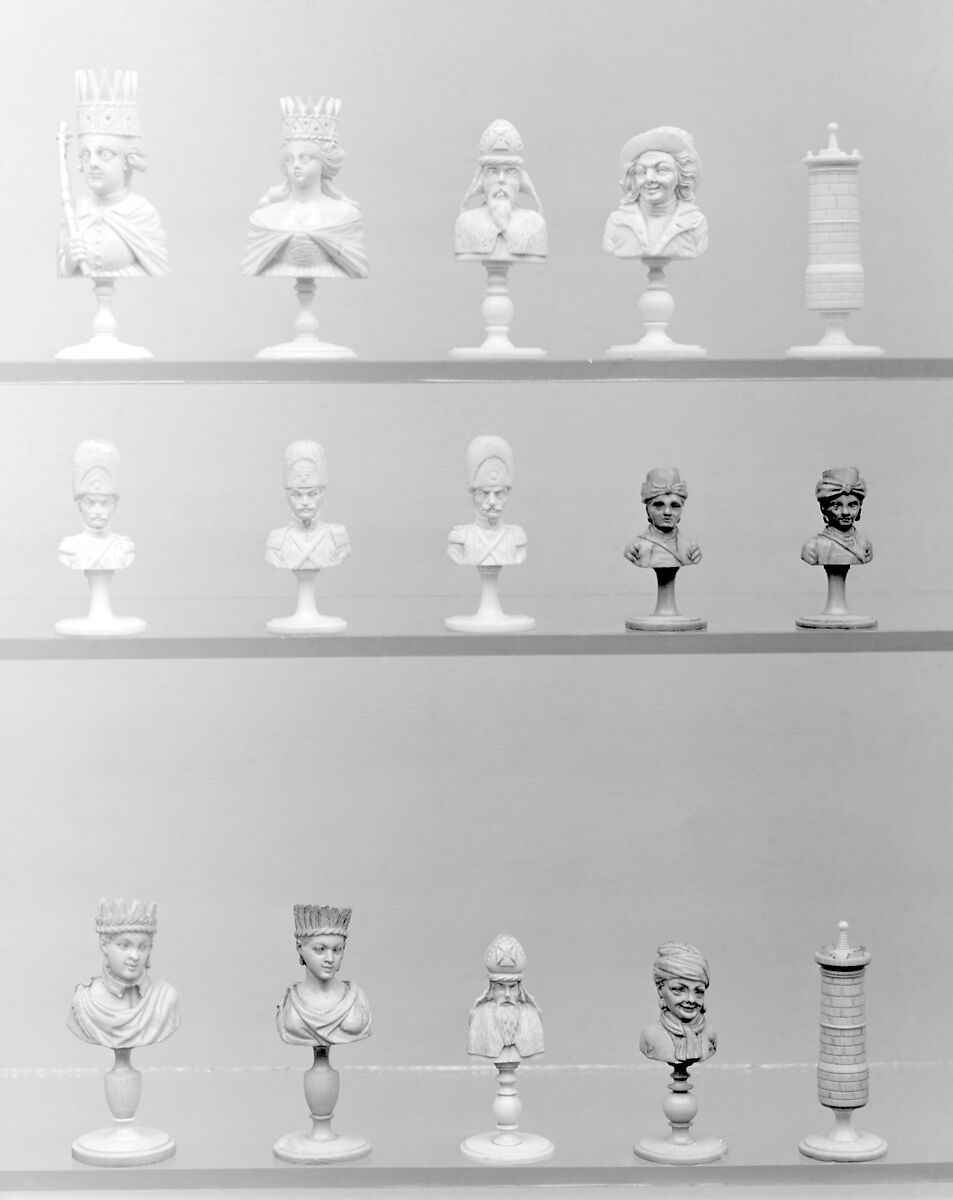 Chessmen (32), Ivory, French, Dieppe