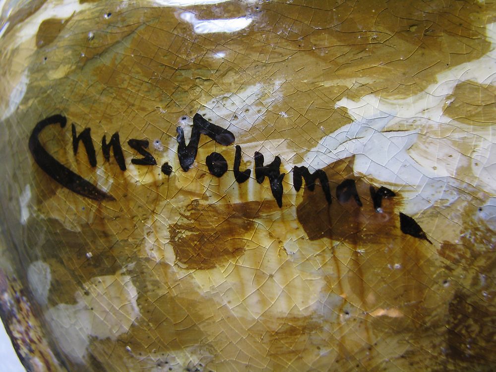 Vase, Charles Volkmar (American, Baltimore, Maryland 1841–1914 Metuchen, New Jersey), Earthenware, American