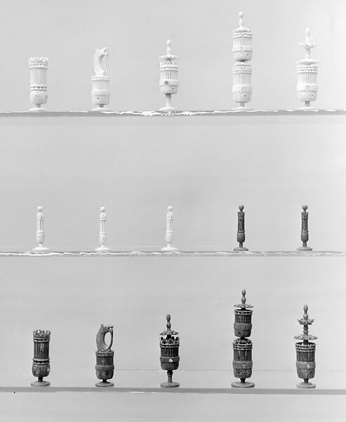 Chessmen (32), Bone, Mexican