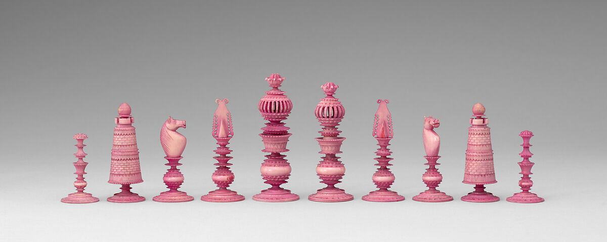 Chessmen (32), Ivory, Indian