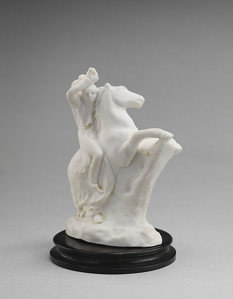 Chessman (Knight), John Flaxman (British, York 1755–1826 London), White jasperware, wood, British, Etruria, Staffordshire 