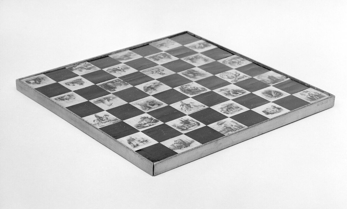 Chessboard, Wood, French 