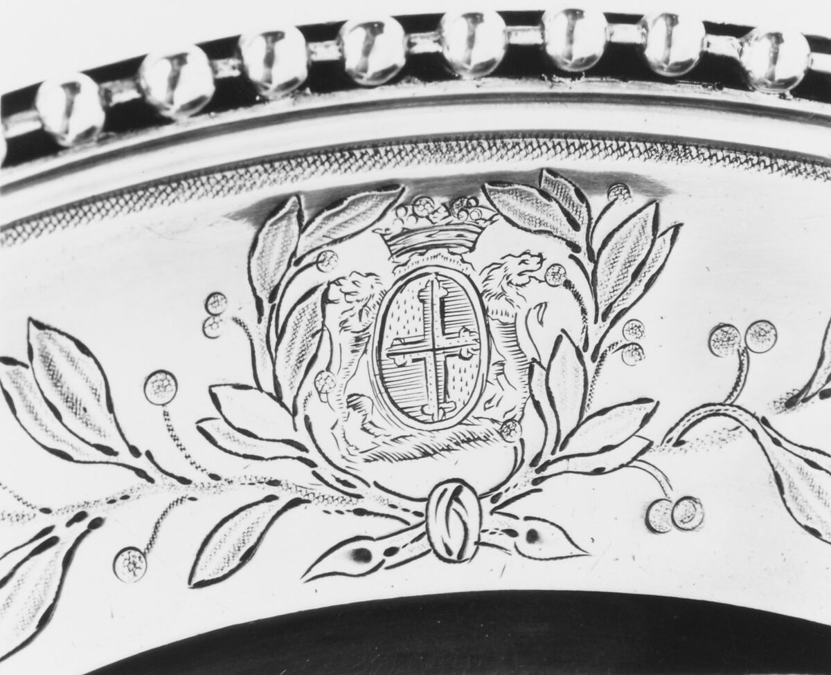 Vegetable dish with cover and tray, Jean-François-Nicolas Carron (master 1775, active 1806), Silver, French, Paris