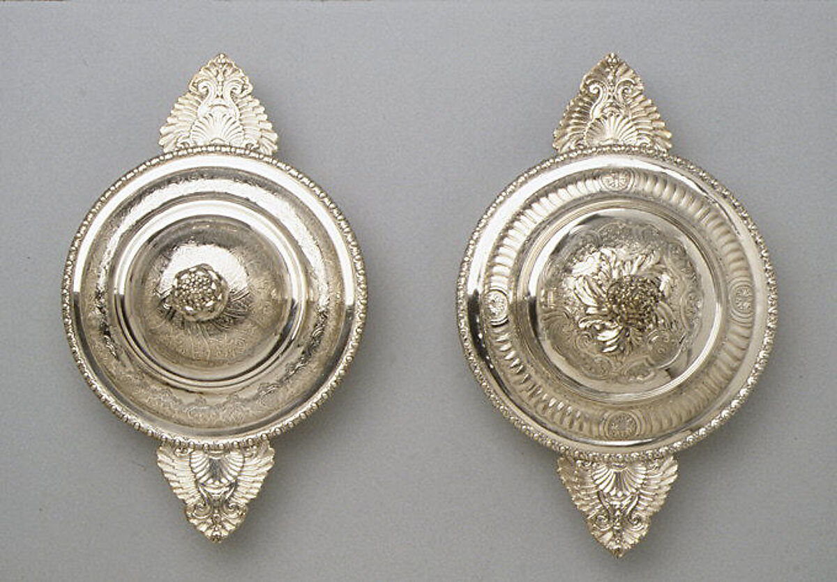 Broth bowl with cover (écuelle), Pierre-Henry Chéret (master 1741, retired 1777, died 1787), Silver, French, Paris