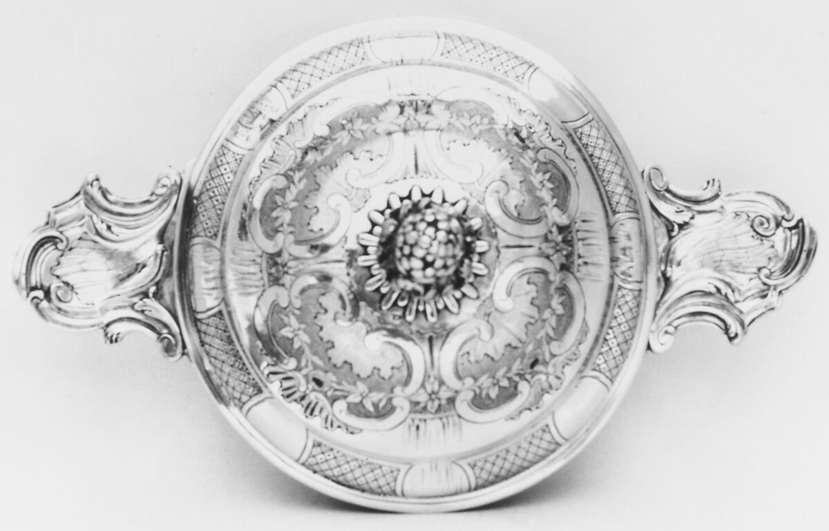 Porringer with cover (Écuelle), Philippe Lafourge (master 1740/1, died 1767), Silver, French, Toulouse