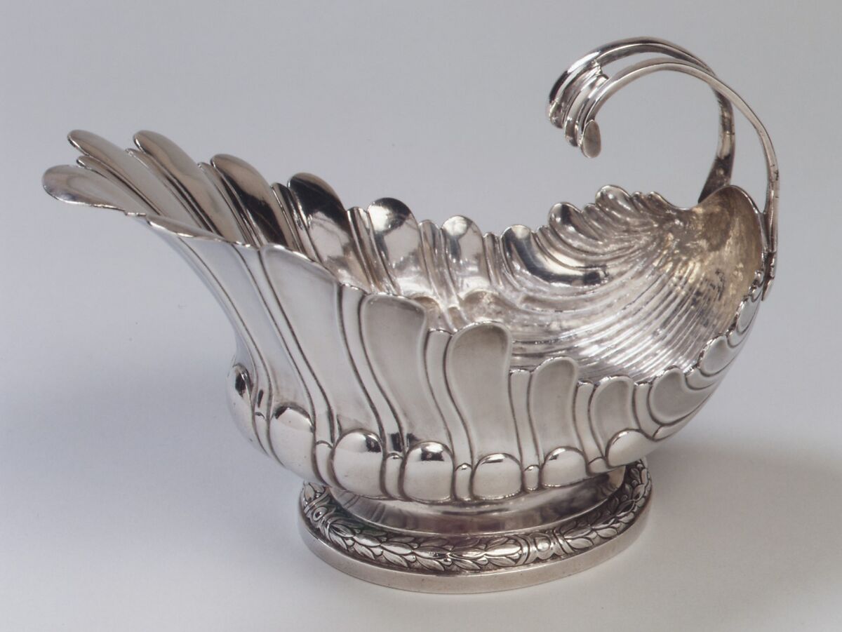 Pair of sauceboats, Pierre-Adrien Dachery (master 1765, working 1784), Silver, French, Saint Quentin
