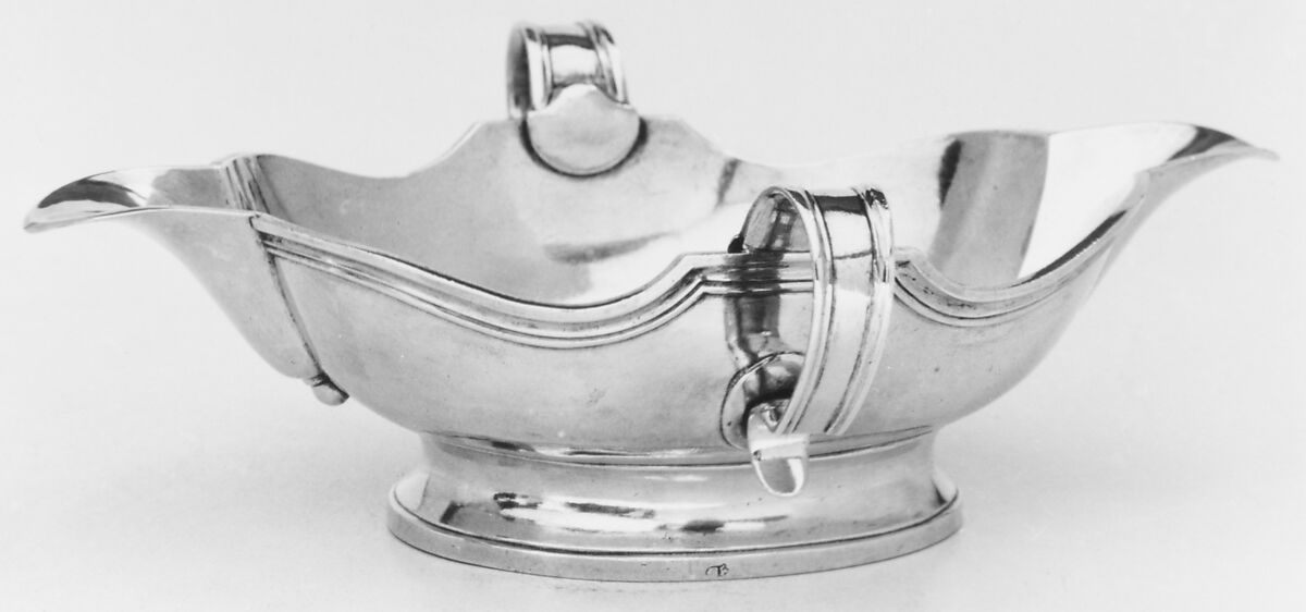 Sauceboat, Jean-Etienne Freboul (master in or before 1730, active 1761), Silver, French, Montpellier 