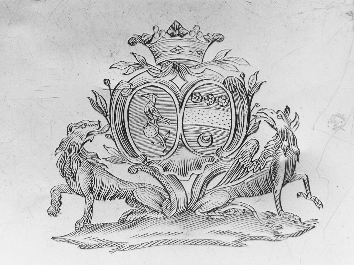 Sauceboat and stand, Jean François Thiébaud (French, active Salins, 1725–1803, master 1766), Silver, French, Salins