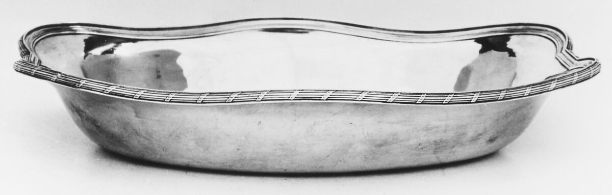 Ewer and basin, Pierre Miston (master 1730), Silver, French, Montpellier