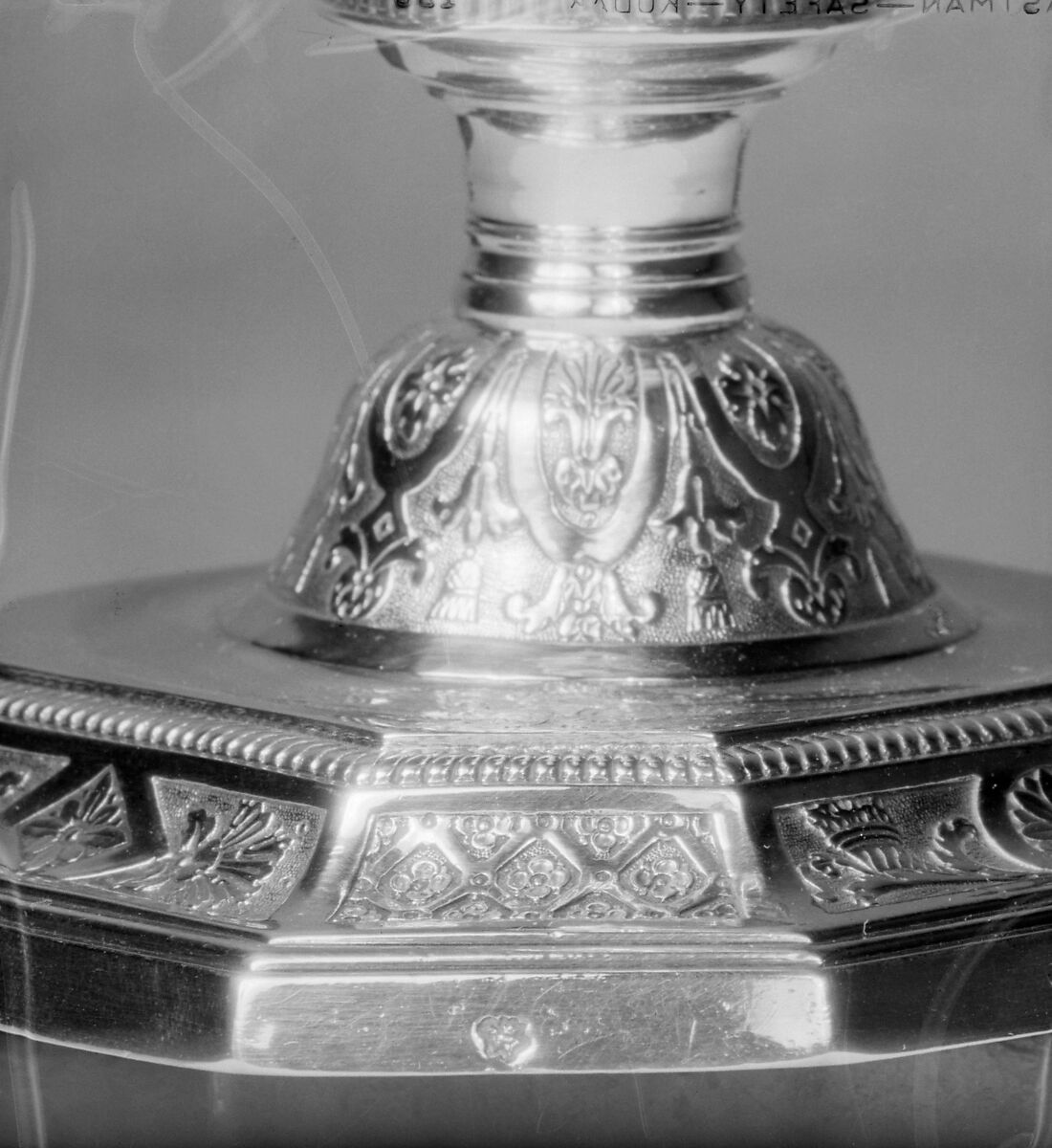 Pair of candlesticks, Jacques Besnier (1688–1761, apprentice 1701, master 1720, recorded 1756), Silver, French, Paris