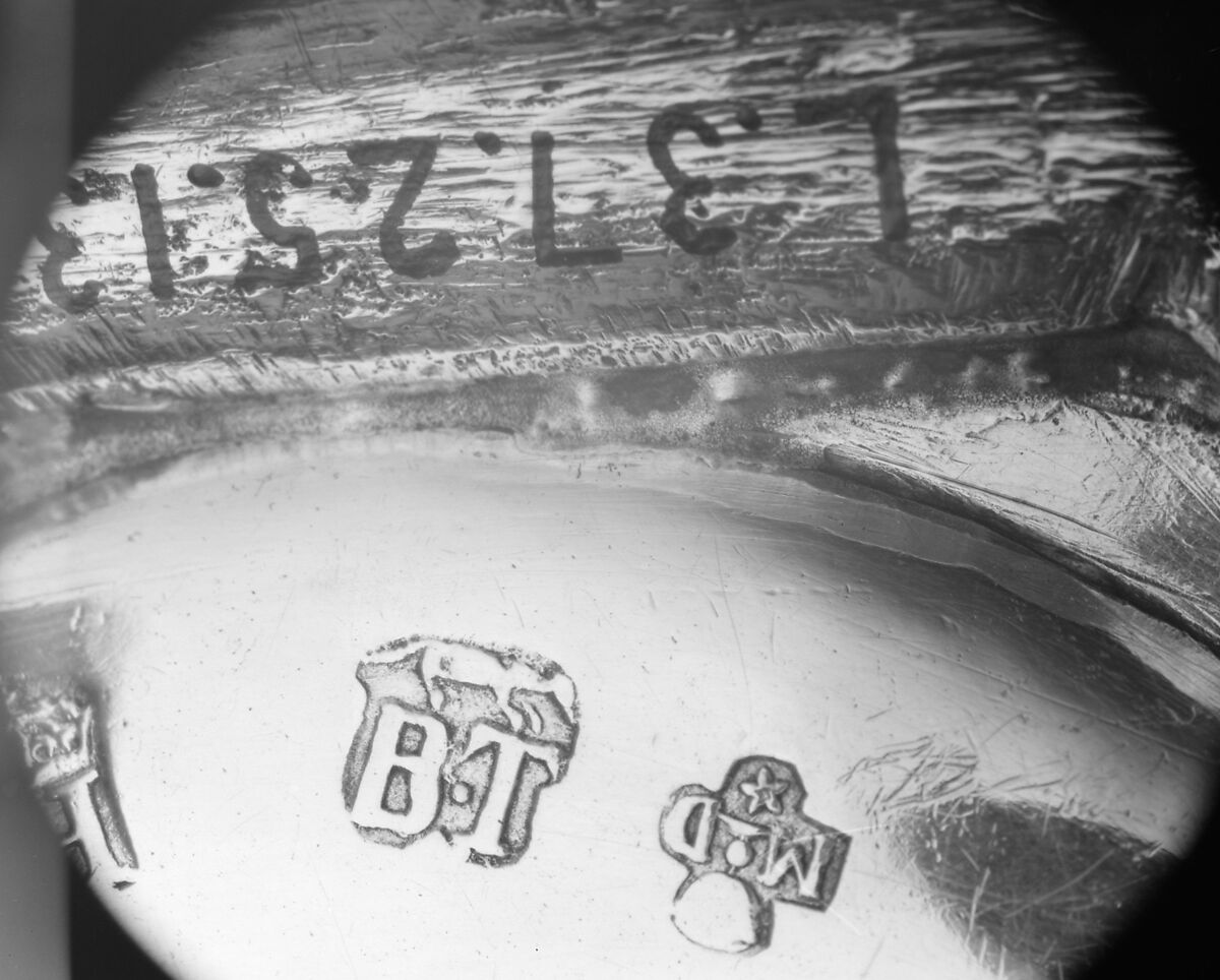 Pair of candlesticks, M.D., Silver, French, Béthune (Jurisdiction of Lille)