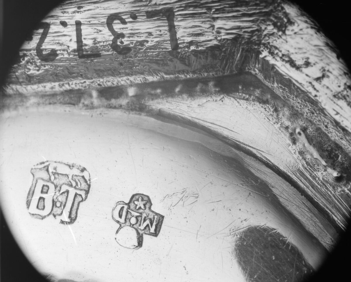 Pair of candlesticks, M.D., Silver, French, Béthune (Jurisdiction of Lille)