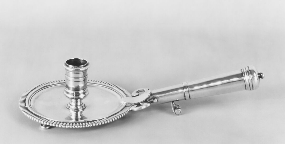 Chamber candlestick, Arnaud Gautier (1647–1723, master ca. 1675, second mark registered ca. 1717), Silver, French, Bordeaux