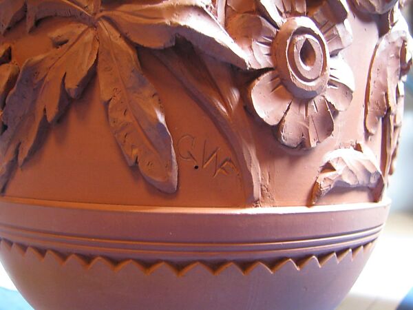 Vase, Chelsea Keramic Art Works (1872–1889), Earthenware, American