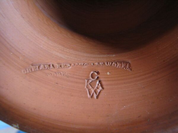 Vase, Chelsea Keramic Art Works (1872–1889), Earthenware, American