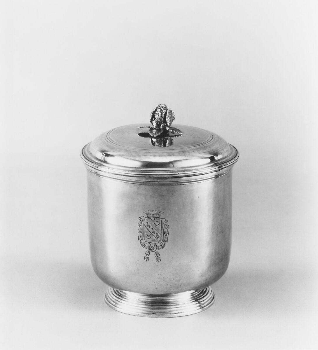 Sugar bowl, Sébastien Igonet (master 1725, recorded 1766), Silver, French, Paris 