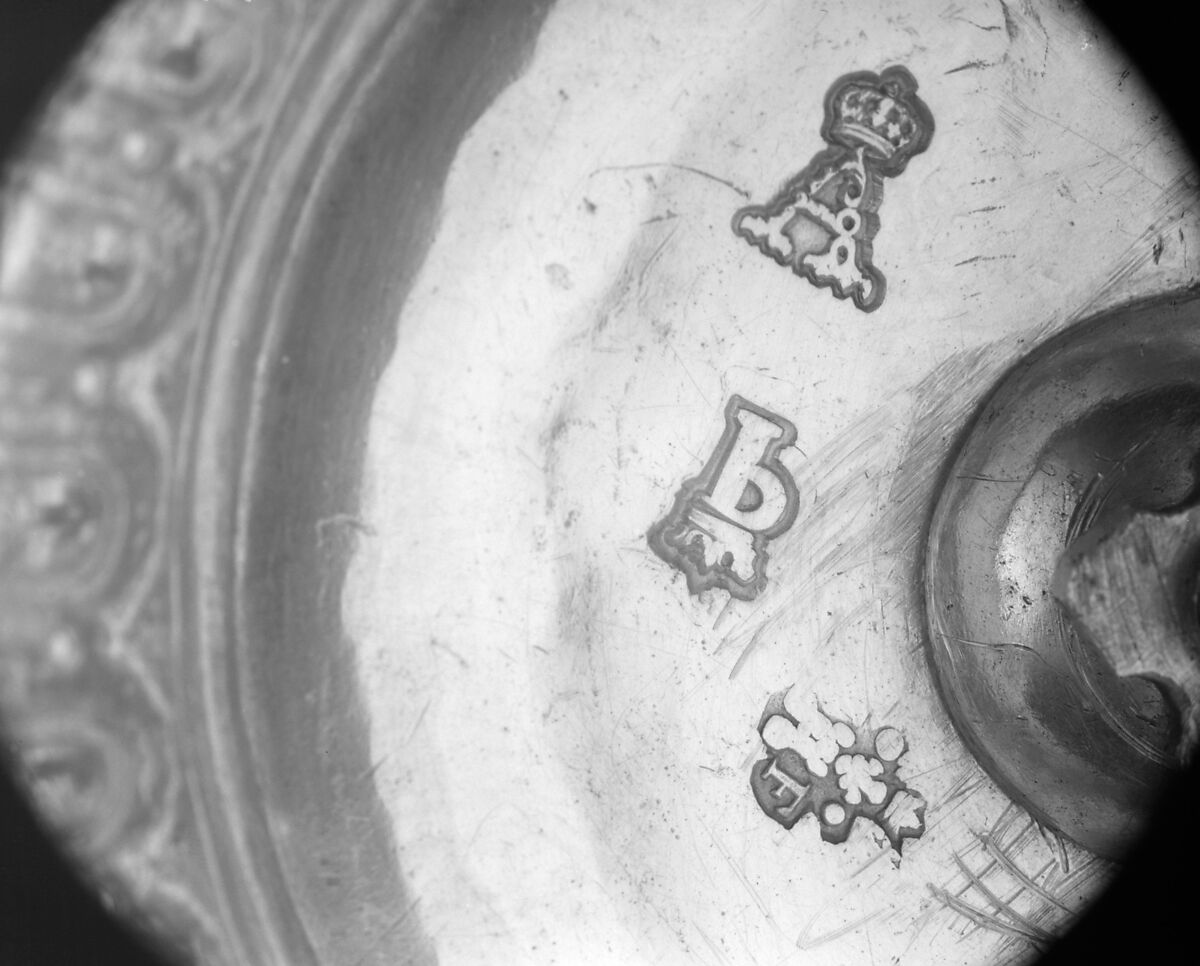 Sugar bowl with cover, Jacques Favre (master 1774, recorded 1793), Silver; glass, French, Paris