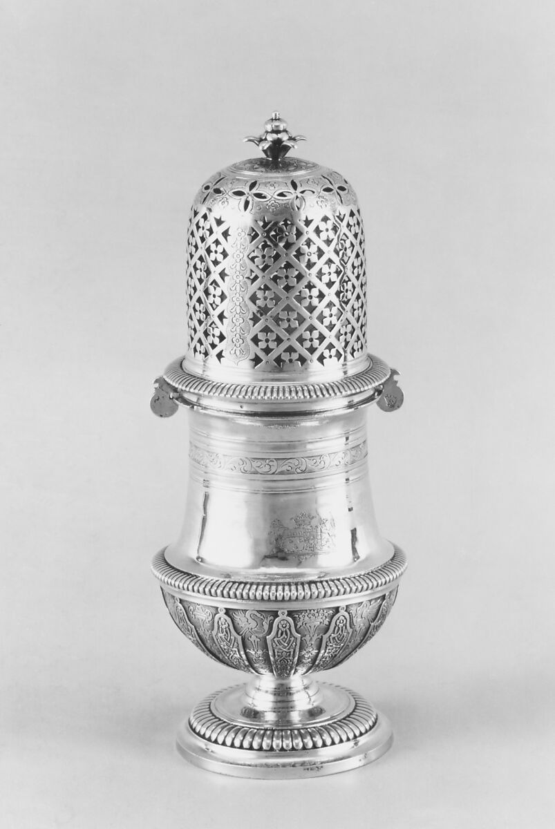 Sugar caster, David André (master 1703, died 1743), Silver, French, Paris 
