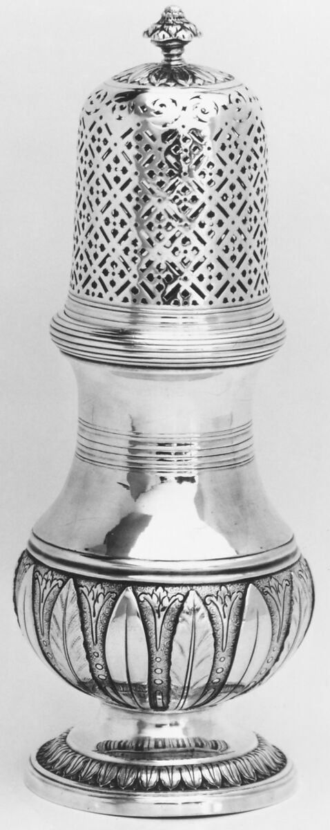 Sugar caster, Pierre Belleville (1700–1765, master 1730), Silver, French, Montpellier 