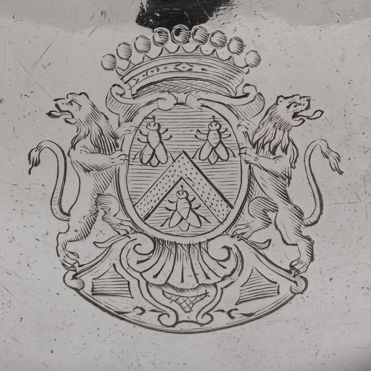 Teapot, I. C., Silver, ebony, French, Paris