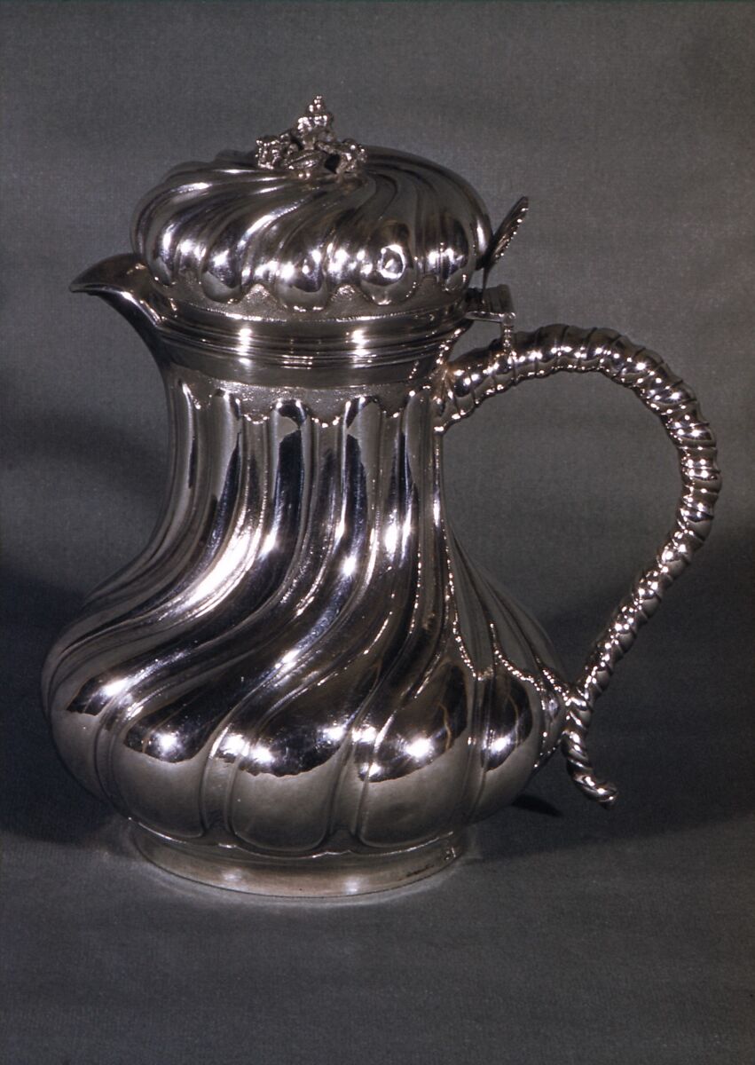 Coffeepot, Sébastien Igonet (master 1725, recorded 1766), Silver, French, Paris