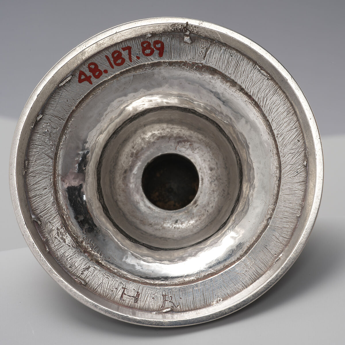 Mustard pot, Pierre-Louis Du Floo (1695–1767), Silver, French, Bergues (Lille Mint)