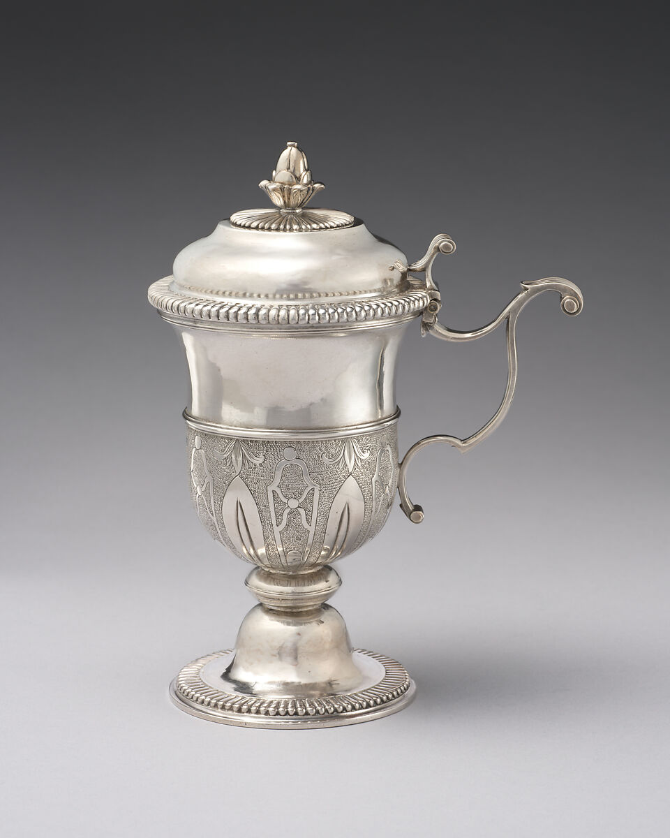 Mustard pot, Pierre-Louis Du Floo (1695–1767), Silver, French, Bergues (Lille Mint)