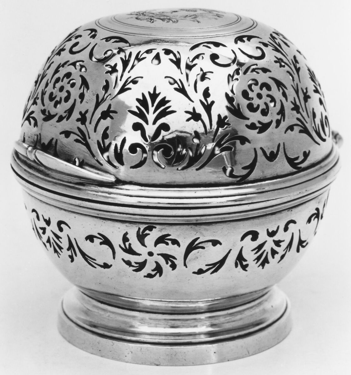 Pair of sponge boxes, Claude-Pierre Deville (master 1769, recorded 1783), Silver, French, Paris