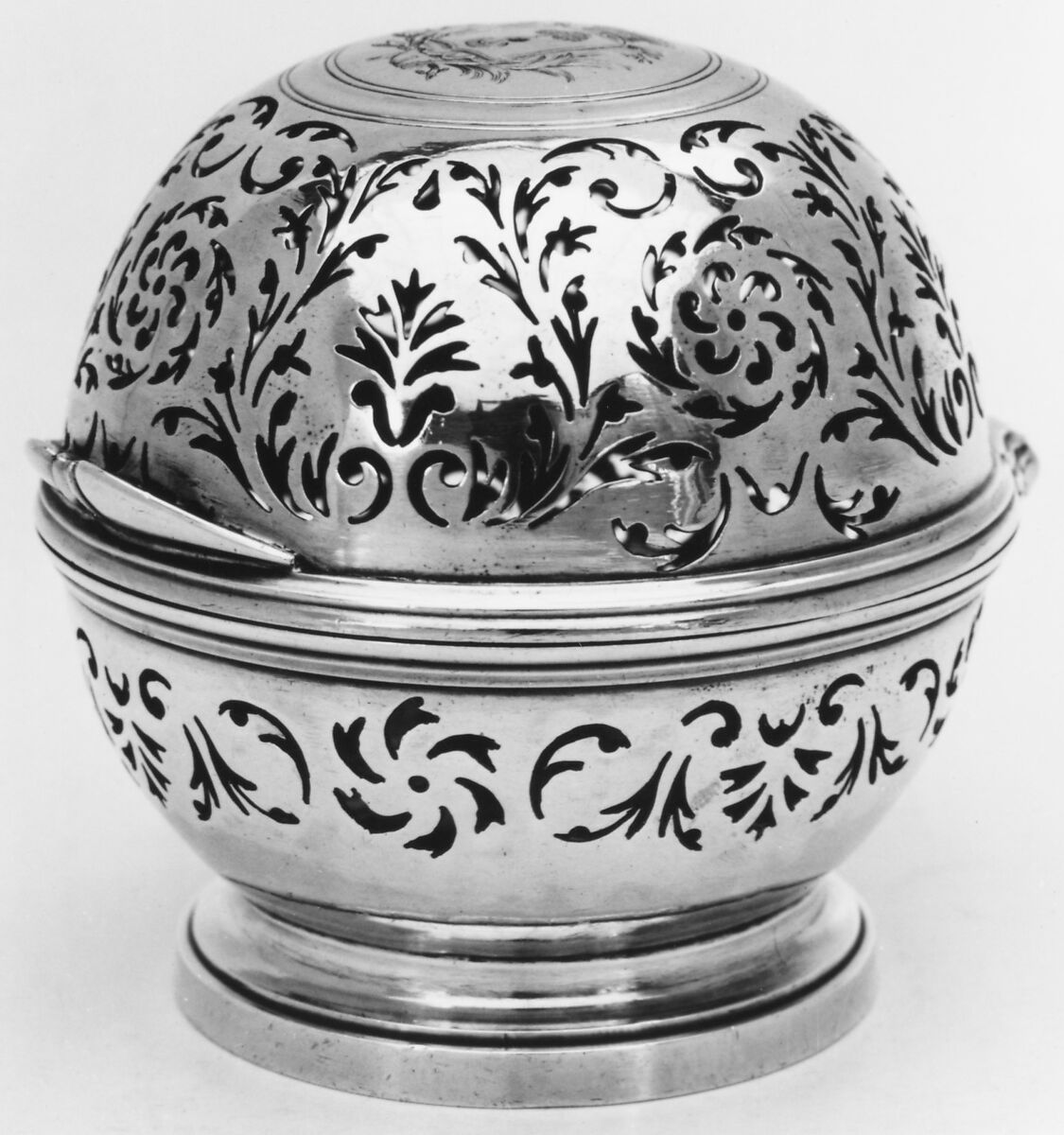 Pair of sponge boxes, Claude-Pierre Deville (master 1769, recorded 1783), Silver, French, Paris