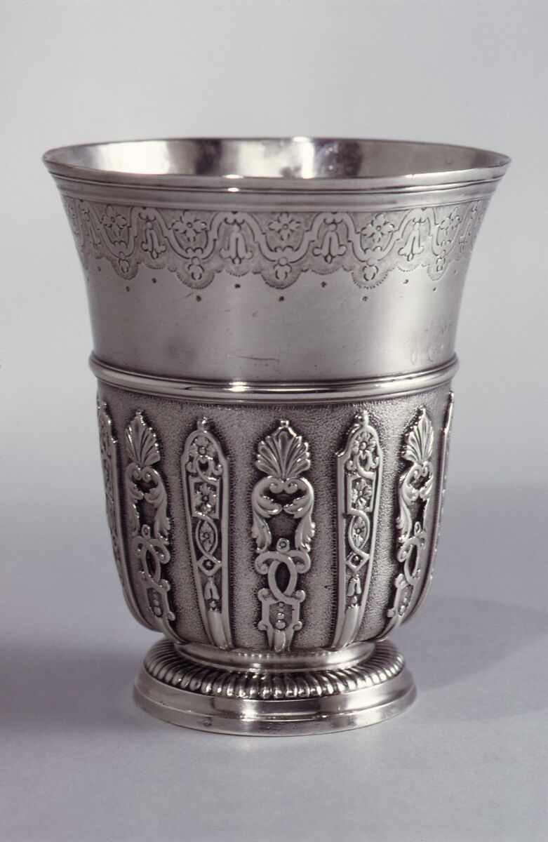 Beaker, Jean-Baptiste Petit (master 1698, recorded 1715), Silver, French, Paris 