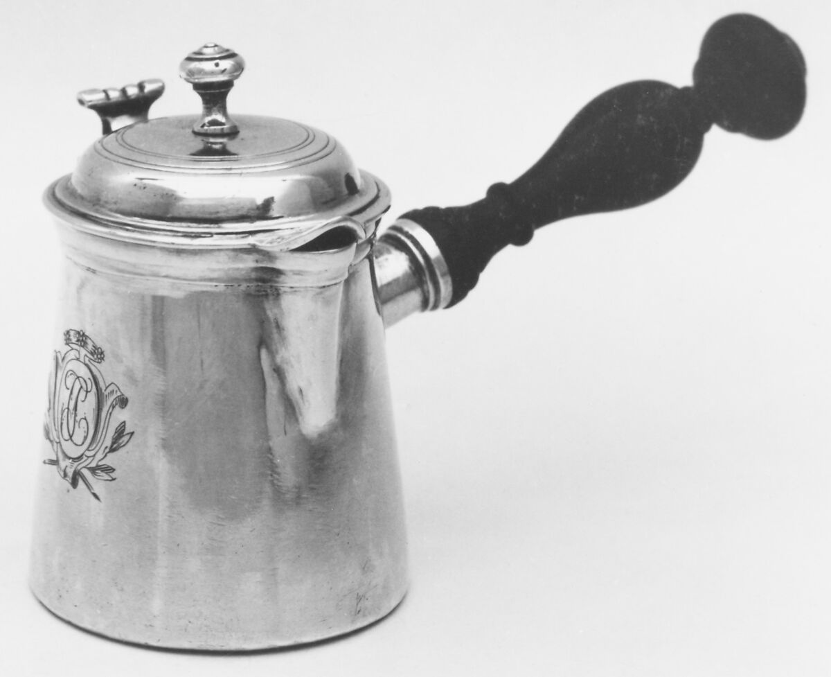 Hot milk pot, Alexandre de Roussy, the Younger (born ca. 1729, master 1758, recorded 1792), Silver, French, Paris 