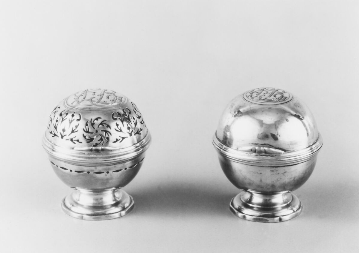 Miniature toilet box (one of a pair), Pierre François Rigal (baptized 1721, master 1770, listed 1789), Silver, French, Paris