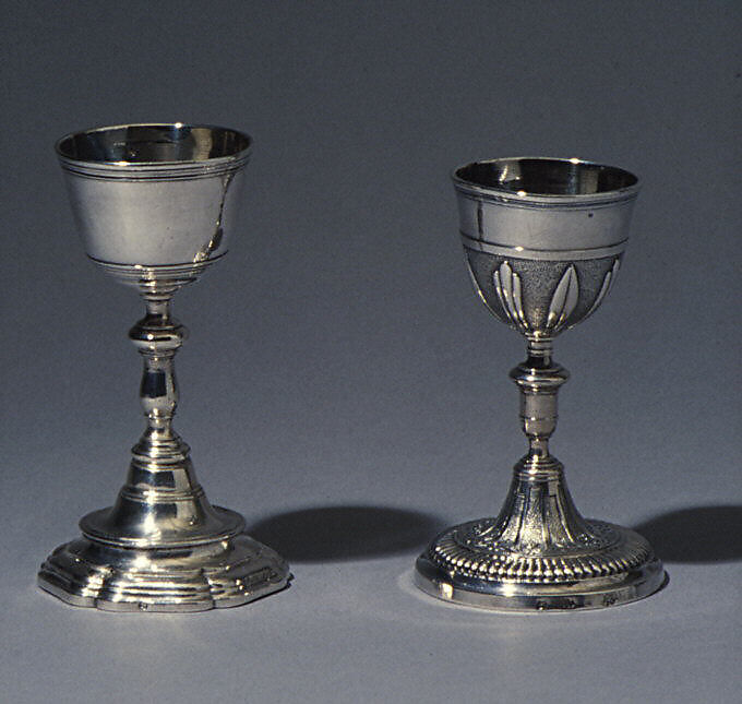 Egg cup, Michel II Delapierre (master 1737, recorded 1785), Silver, French, Paris