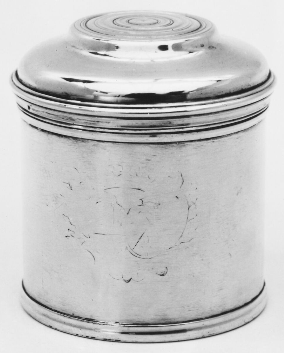 Pomade jars, Jacques-Malquis Le Quin (master 1735, reca. 1790), Silver, French, Paris